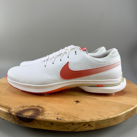 Nike Air Zoom Victory Tour 3 Golf Mens Size 12 White Orange Cleats FQ3273-102 - Picture 3 of 8